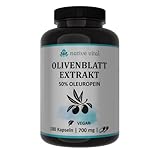 NEU! Olivenblatt Extrakt - 50% Oleuropein - 700mg pro Tagesdosis - 180 Kapseln - Made in Germany - Vegan - Premium Qualität