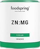 foodspring ZN:MG Kapseln, 100 Stück, Vegan Zink Magnesium Supplement für deine Bestleistung