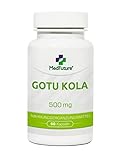 Gotu Kola Asiatisches Kraut Standardisierter Extrakt 500 mg 60 Kapseln
