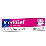 MediGel 20 g - Salbe zur Wundheilung - Hydroaktives Lipogel mit Zink & Eisen bei akuten Wunden - reduziert die Narbenbildung - ohne Klebegefühl - Wundsalbe