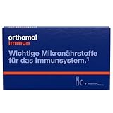 Orthomol Immun - Mikronährstoffe zur Unterstützung des Immunsystems - mit Vitamin C, Vitamin D und Zink - Trinkampullen/Tabletten, 7 St. Tagesportionen