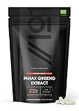 Organic Panax Ginseng 3000mg - 20% Ginsenosides Rén Shēn 10:1 Extract - No Additives — Non-GMO, Gluten Free. ֿ120 Vegan Capsules