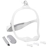 Gbbazu CPAP Maske Nasenkissen Rahmen Fit für DreamWear, Wiederverwendung Ersatz CPAP Kopfbedeckung Gurt Rohrrahmen mit 3-Size CPAP Nasenkissen, weiche Gummidichtung verbessern für Schlaf