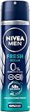 NIVEA MEN Fresh Ocean Deo Spray, Deo ohne Aluminium (ACH) mit 48h Schutz, Deodorant mit einzigartiger INIFINIFRESH Formel und NIVEA MEN Pflege-Komplex (150 ml)