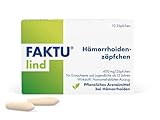 FAKTU lind Zäpfchen: Entzündungshemmende Hamamelis Zäpfchen gegen Hämorrhoiden, fördert die Wundheilung, 10 Stück