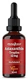 effective nature - Hochdosierte Astaxanthin-Tropfen - 12 mg Astaxanthin - 50 ml Flasche mit Pipette - Astaxanthin flüssig mit hoher Bioverfügbarkeit