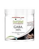 Fairvital | GABA Pulver - 100% reine Gamma-Aminobuttersäure - VEGAN - 300g Pulver