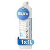Nanoprotect Isopropanol 99,9% | 1 Liter Reiniger | Hochprozentiger Isopropylalkohol | IPA Reinigungsalkohol für Haushalt und Elektronik | Made in Germany