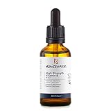 Naissance Vitamin E Öl Hochdosiert (29,500 IU) - 30ml - 100% Rein, Natürliches Tocopherol Öl für Haare, Haut, Gesicht, Wimpern, Kosmetik