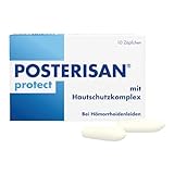 Posterisan protect 60 mg Zäpfchen mit Hautschutzkomplex: Zur Linderung leichter Hämorrhoiden-Beschwerden und Schutz vor Reizungen, 10 Stück