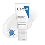 CeraVe Feuchtigkeitsspendende Nachtcreme für normale bis trockene Haut, mit 3 essentiellen Ceramiden und Hyaluron 52 ml, Mandel