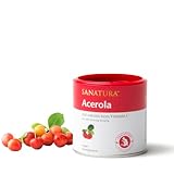Sanatura Acerola – 100 g Acerola Pulver – natürliches Vitamin C hochdosiert – aus der Acerolakirsche – einfache Anwendung, sehr ergiebig, vegan