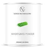 Good Nutritions® Weizengraspulver – luftgetrocknet| Rohkostqualität| Bio| Vegan| ohne Zusatzstoffe| Smoothie, Smoothie Bowl, Joghurt, Dessert, Granola, 1kg