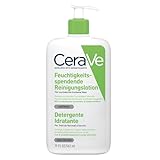 CeraVe Feuchtigkeitsspendende Reinigungslotion für Gesicht und Körper, Normale bis trockene Haut, Mit Hyaluron und 3 essenziellen Ceramiden, 1 x 562 ml