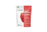 Whey Protein - Erdbeere 1 kg - Produziert in Deutschland aus regionaler Milch - BetterProtein® - Eiweißpulver zum Muskelaufbau und Abnehmen - Beutel