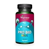 PROBIO Kids Vegavero® | 100% BIO | 75 g Pulver | 10 Milliarden Darmbakterien für Kinder | 5 Stämme mit Lactobacillus, Bifidobacterium & Inulin | Ab 3 Jahren | Vegan