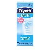 Olynth Salin Nasentropfen (10 ml), befeuchtende & reinigende Salzlösung für Babys, Kinder & Erwachsene zur Unterstützung bei Schnupfen