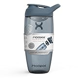 Promixx Pursuit Protein-Shaker-Flasche, Premium-Shaker für Protein-Shakes, lebenslange Haltbarkeit, auslaufsicher, geruchsneutral, 700 ml, Mitternachtsblau