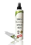 Leivys DMSO Magnesium Spray 60% - DMSO 99,9% Reinheit mit Magnesiumöl Mischung Dimethylsulfoxid 99,9% Reinheit + Magnesiumchlorid in HDPE Sprayflasche (250 ml)