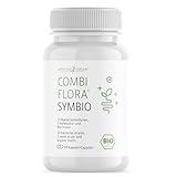 Combi Flora SymBIO - Probiotikum mit 13 Bakterienstämmen + Bio-Inulin - 60 vegane Kapseln - Verzögerte Freisetzung - Hochdosiert