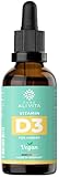 ALIVITA Vitamin D3 100% Vegan für Kinder 10ml (340 Tropfen) - Vitamin D aus Flechten - hoch bioverfügbar, sehr hohe Stabilität - in Deutschland produziert