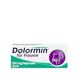 Dolormin® für Frauen bei Menstruationsbeschwerden mit Naproxen – bei Regelschmerzen und Krämpfen – 30 Tabletten