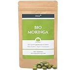 EXVital BIO Moringa Tabletten - 3000 mg Moringa Oleifera pro Tagesdosis - 180 Bio Moringa Presslinge , vegan & hochdosiert