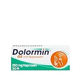 Dolormin® GS – bei Gelenkschmerzen zum Beispiel durch Arthrose – wirkt bis zu 12 Stunden – mit Naproxen – 30 Tabletten