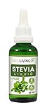 Reine Stevia flüssig/Tropfen 50ml - Reines Stevia, geschmacklos - mit Glastropfer