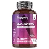 Inositol 4000mg Tabletten - Mit Chrom, Vitamin B6 & B9 - Für Schwangerschaft & Kinderwunsch - Natürliches Myo-Inositol & Folsäure für Frauen & Männer - 120 vegane Tabletten für 1 Monat - WeightWorld