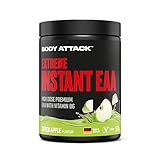 Body Attack EXTREME INSTANT EAA PULVER - Green Apple, 500 g - Made in Germany - 8 essentielle EAA Aminosäuren für eine Protein reiche Ernährung & Muskelaufbau Training
