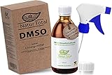 Natur Total® DMSO 250 ml I NEU: inkl. Sprühkopf und Tropfer I Dimethylsulfoxid in Braunglasflasche I 99,9% pharmazeutische Reinheit Ph. Eur. I Deutschland