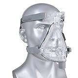 funchic CP-AP Vollgesichtsmaske mit Verstellbarem Kopfband und Schlafmaske, um Schnarchern zu Einem Angenehmen Schlaf zu Verhelfen(L)