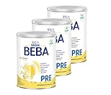 BEBA Nestlé BEBA Pre Anfangsmilch, Anfangsnahrung von Geburt an, 3er Pack (3 x 800g)