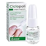 Ciclopoli gegen Nagelpilz, bei Pilzerkrankungen der Nägel, Anti-Pilz-Nagellack mit bewährtem Wirkstoff Ciclopirox und Tiefwirk-Effekt, nur 1x täglich auftragen, 3.3 ml