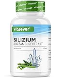 Silizium - 240 Kapseln mit 500 mg organisches Silicium pro Tag - Premium: Natürlich gewonnen aus Bambusextrakt - Hochdosiert - Vegan - Laborgeprüft