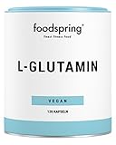 foodspring – L-Glutamin Kapseln für eine optimale Regeneration nach dem Workout – 120 vegane Kapseln mit 3400 mg pro Portion – 100% pflanzlich gewonnen & ohne Zusätze