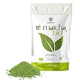 ERBOTECH Matcha Tee BIO/Japanisches Biologische Grüntee Pulver 200 g, 100% Natürliches Multivitamin, Premium Qualität, Vegan, Ideal für Kuchen, Smoothies, Eistee