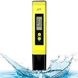 pH Messgerät Wasser pH Wert Messgerät pH Tester für Wasser, Pool Aquarium Trinkwasser pH Meter 0.00-14.00 Kallibrierung pH down 0-14 pH-Messbereit ±0,1 pH-Genauigkeit
