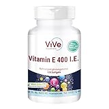 Vitamin E 400. I.E. - 120 Softgels für 120 Tage - Antioxidans -Zellschutz | Qualität aus Deutschland von ViVe Supplements