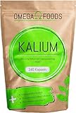 Kalium Hochdosiert - 240 Kalium Kapseln - Vegan - 682,2mg Kalium pro Tagesdosierung - Potassium Citrate - Frei von Zusatzstoffen