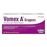 KLINGE Übelkeit Vomex A Dragees, 20 Tabletten