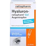 HYALURON-RATIOPHARM Gel Augentropfen, 2X10 ml