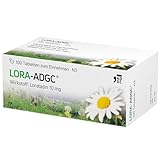 Lora ADGC® - 100 Stück - Antiallergikum zur Behandlung von Allergiebeschwerden wie Heuschnupfen, Juckreiz und Hautrötungen - langanhaltend & gut verträglich - Bereits für Kinder ab 2 Jahren