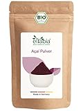 Bio Acai Pulver 100g in gefriergetrockneter Rohkost Qualität | 100% rein ohne Zusatzstoffe und Vegan | Acaibeeren Pulver ideal für Bowl Smoothie Müsli Saft Sorbet