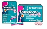 GAVISCON Dual Set - Suspension & Kautabletten bei Sodbrennen (24x 10ml Dosierbeutel + 16 Kautabletten)