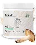 brandl® Bio Shiitake Kapseln mit 500mg Shiitake Pulver pro Dosis | Shiitake Pilze Abgefüllt in Deutschland, Vegan & ohne Zusätze