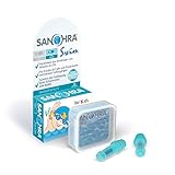 SANOHRA swim Ohrstöpsel für Kinder - wasserdichte Ohrenstöpsel zum Schwimmen - wiederverwendbar - 1 Paar - für Kinder