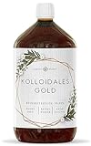 Kolloidales Gold 1000ml - 20 PPM von Nordic Pure | Reinheitsstufe 99,99% | Hochdosiert in Braunglasflasche | Made in Germany