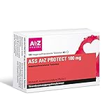ASS AbZ PROTECT 100 mg magensaftresistente Tabletten: für die Herzgesundheit – magenschonender Blutverdünner zur Vorbeugung von Blutgerinnseln,100 Tabeletten